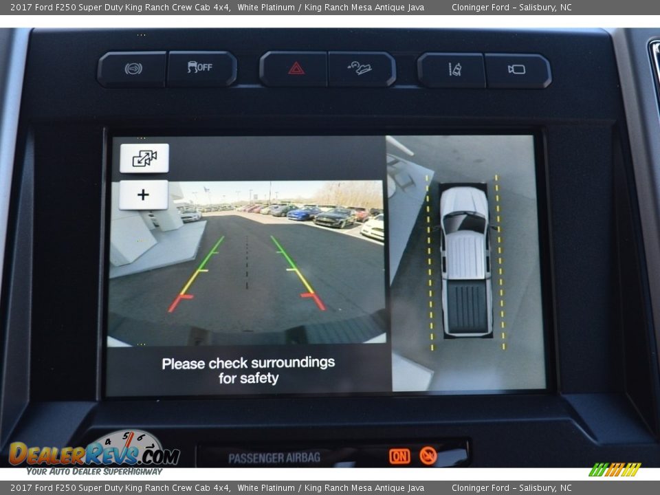 2017 Ford F250 Super Duty King Ranch Crew Cab 4x4 White Platinum / King Ranch Mesa Antique Java Photo #19