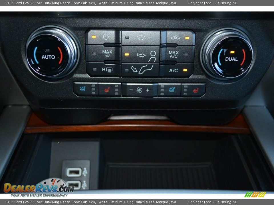2017 Ford F250 Super Duty King Ranch Crew Cab 4x4 White Platinum / King Ranch Mesa Antique Java Photo #20