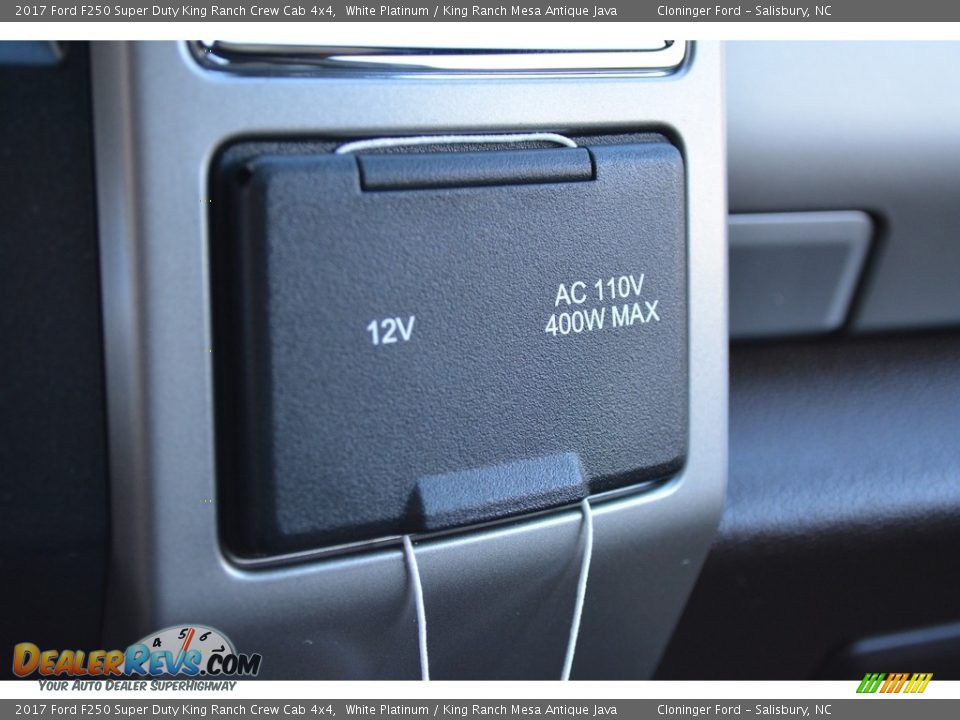 2017 Ford F250 Super Duty King Ranch Crew Cab 4x4 White Platinum / King Ranch Mesa Antique Java Photo #22
