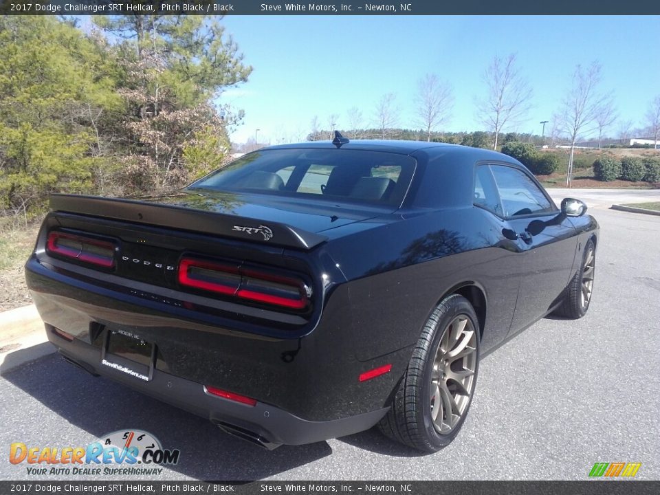 2017 Dodge Challenger SRT Hellcat Pitch Black / Black Photo #6