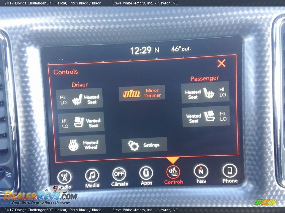 2017 Dodge Challenger SRT Hellcat Pitch Black / Black Photo #22