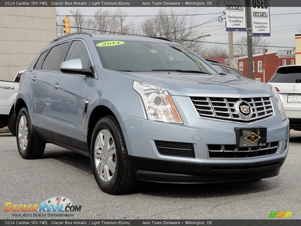 2014 Cadillac SRX FWD Glacier Blue Metallic / Light Titanium/Ebony Photo #1
