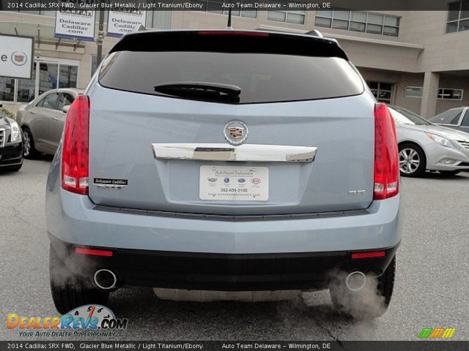 2014 Cadillac SRX FWD Glacier Blue Metallic / Light Titanium/Ebony Photo #5