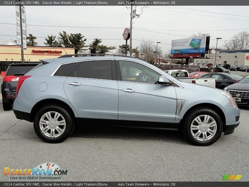 2014 Cadillac SRX FWD Glacier Blue Metallic / Light Titanium/Ebony Photo #7