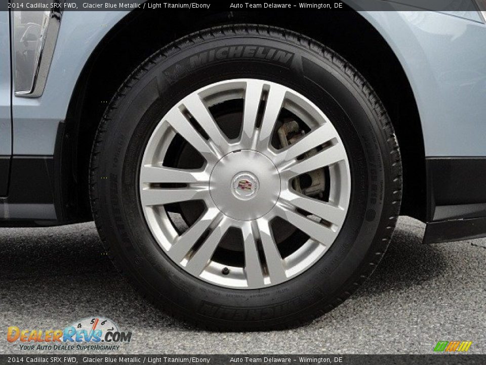 2014 Cadillac SRX FWD Glacier Blue Metallic / Light Titanium/Ebony Photo #8