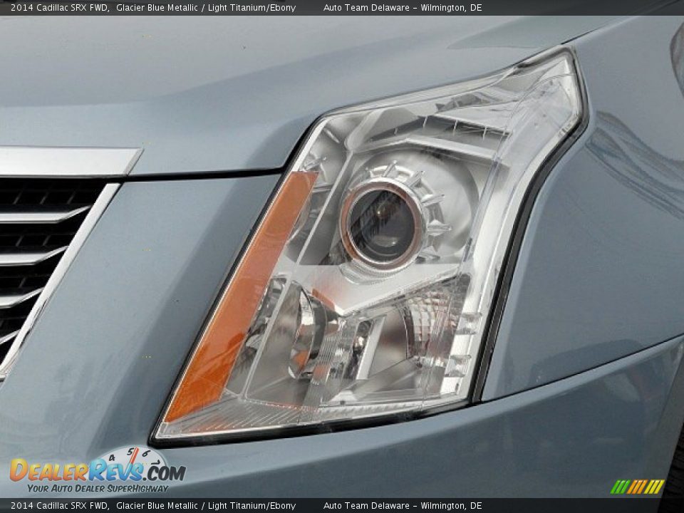 2014 Cadillac SRX FWD Glacier Blue Metallic / Light Titanium/Ebony Photo #9