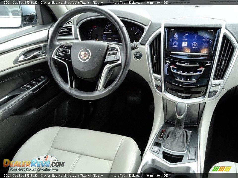 2014 Cadillac SRX FWD Glacier Blue Metallic / Light Titanium/Ebony Photo #12