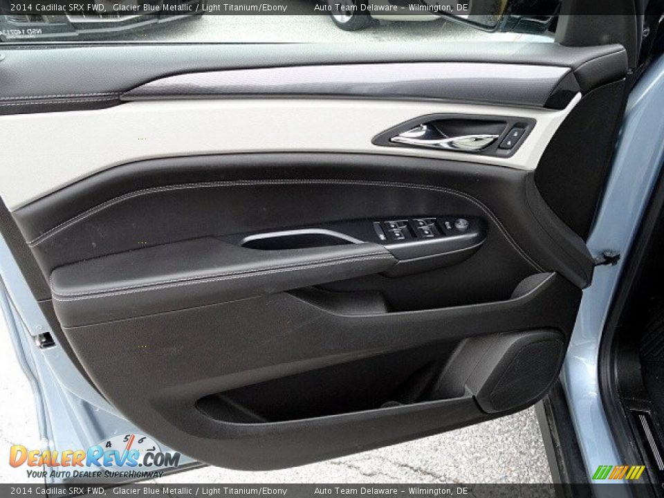 2014 Cadillac SRX FWD Glacier Blue Metallic / Light Titanium/Ebony Photo #14