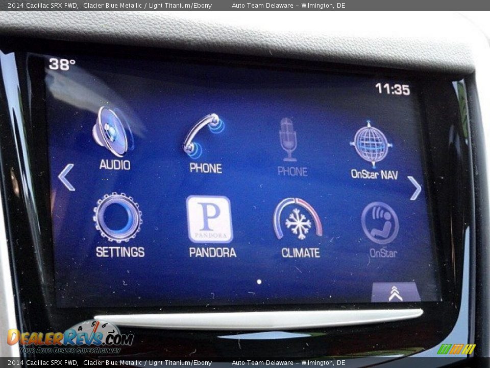 2014 Cadillac SRX FWD Glacier Blue Metallic / Light Titanium/Ebony Photo #22