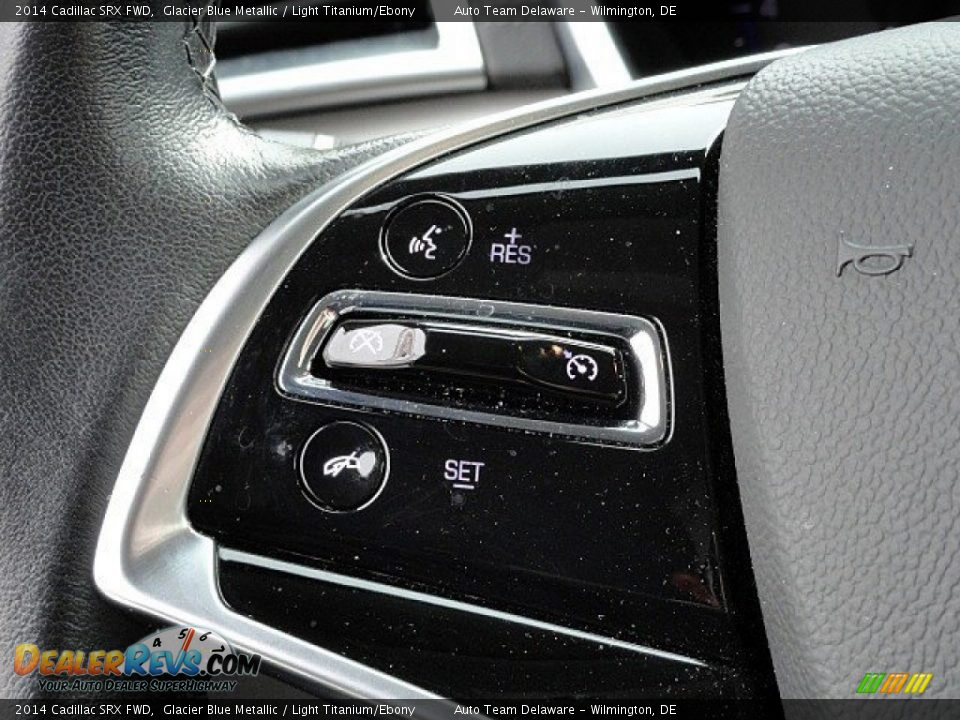 2014 Cadillac SRX FWD Glacier Blue Metallic / Light Titanium/Ebony Photo #25
