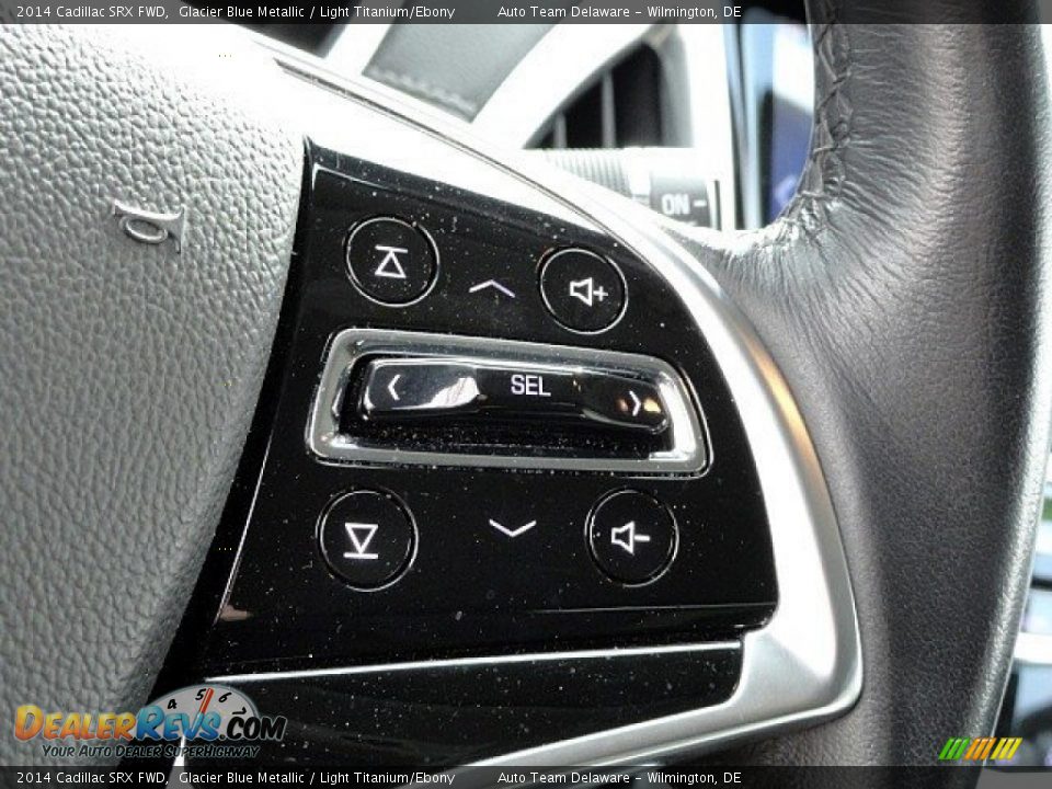 2014 Cadillac SRX FWD Glacier Blue Metallic / Light Titanium/Ebony Photo #26