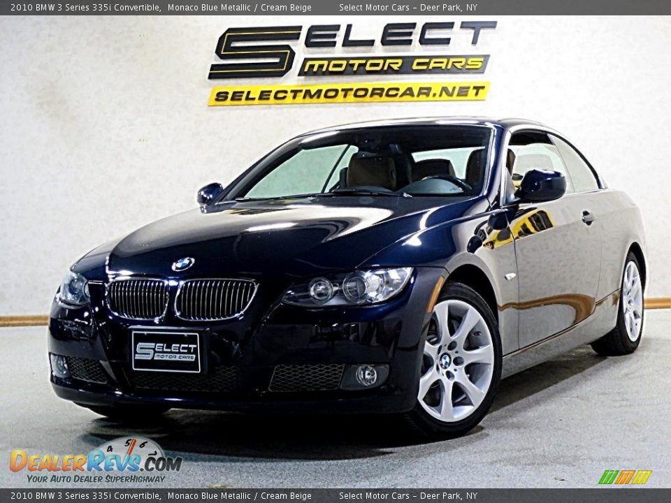 2010 BMW 3 Series 335i Convertible Monaco Blue Metallic / Cream Beige Photo #1