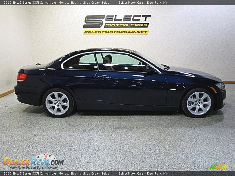 2010 BMW 3 Series 335i Convertible Monaco Blue Metallic / Cream Beige Photo #4