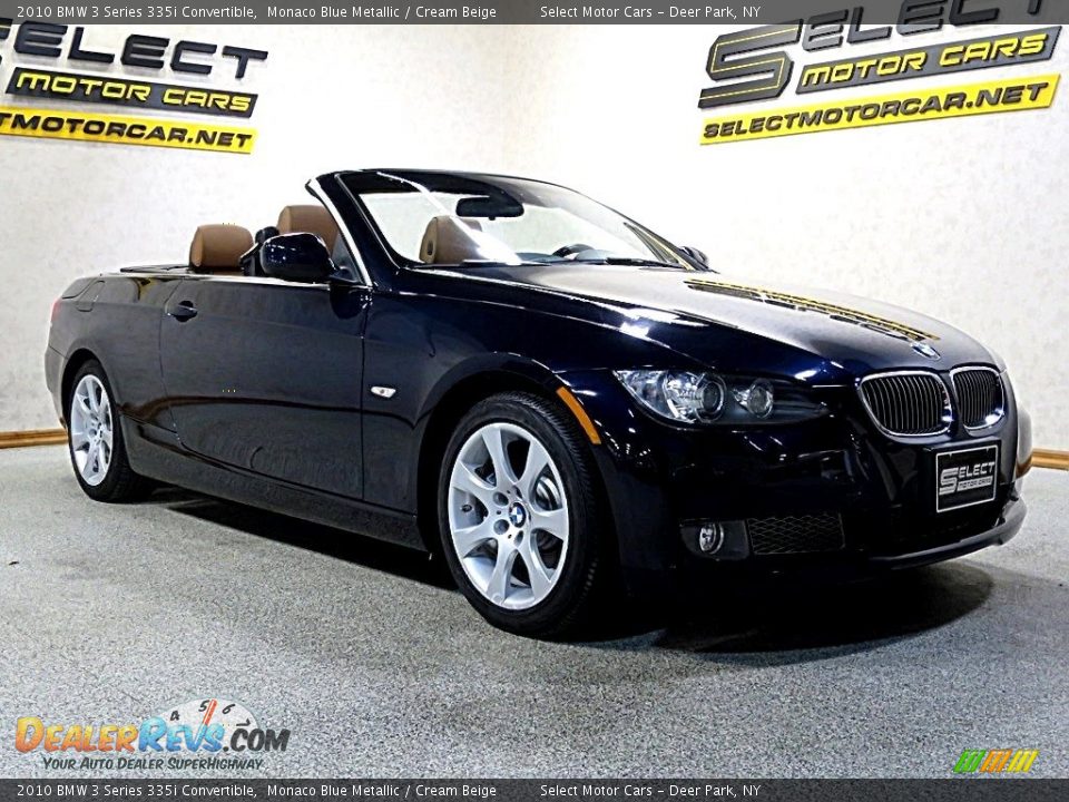 2010 BMW 3 Series 335i Convertible Monaco Blue Metallic / Cream Beige Photo #5