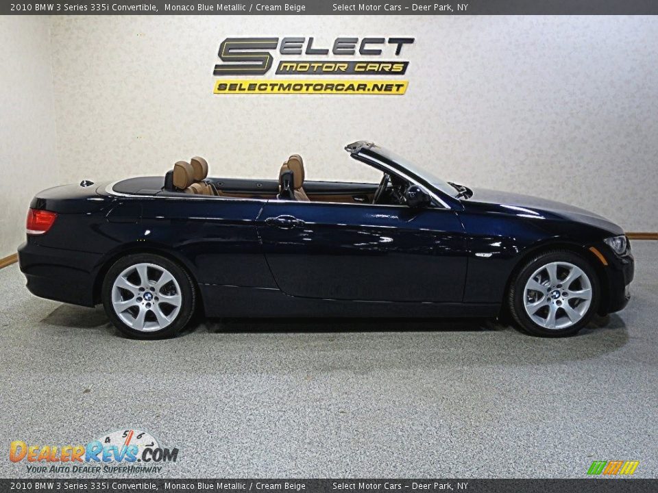 2010 BMW 3 Series 335i Convertible Monaco Blue Metallic / Cream Beige Photo #6