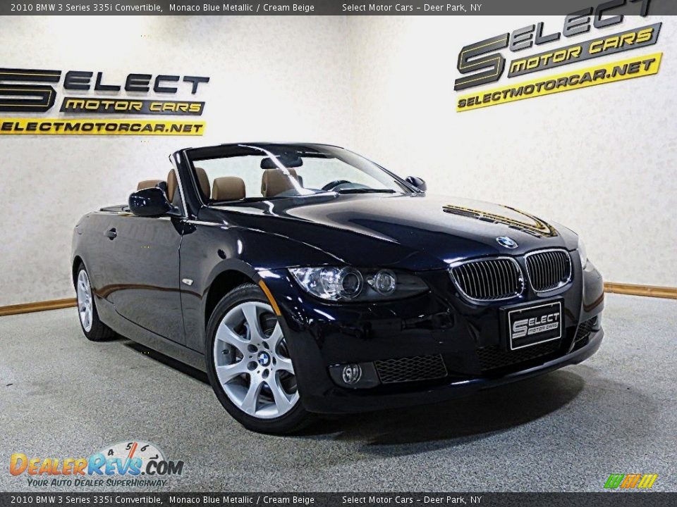 2010 BMW 3 Series 335i Convertible Monaco Blue Metallic / Cream Beige Photo #7