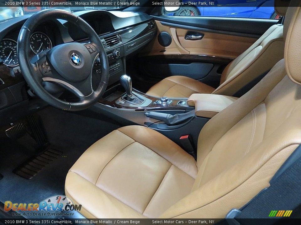 2010 BMW 3 Series 335i Convertible Monaco Blue Metallic / Cream Beige Photo #9