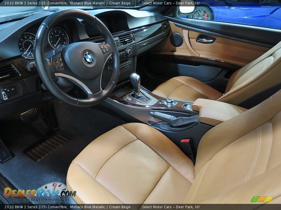 2010 BMW 3 Series 335i Convertible Monaco Blue Metallic / Cream Beige Photo #10