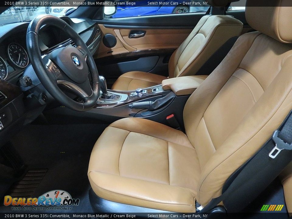 2010 BMW 3 Series 335i Convertible Monaco Blue Metallic / Cream Beige Photo #11