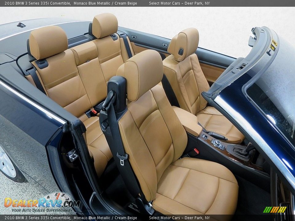 2010 BMW 3 Series 335i Convertible Monaco Blue Metallic / Cream Beige Photo #13