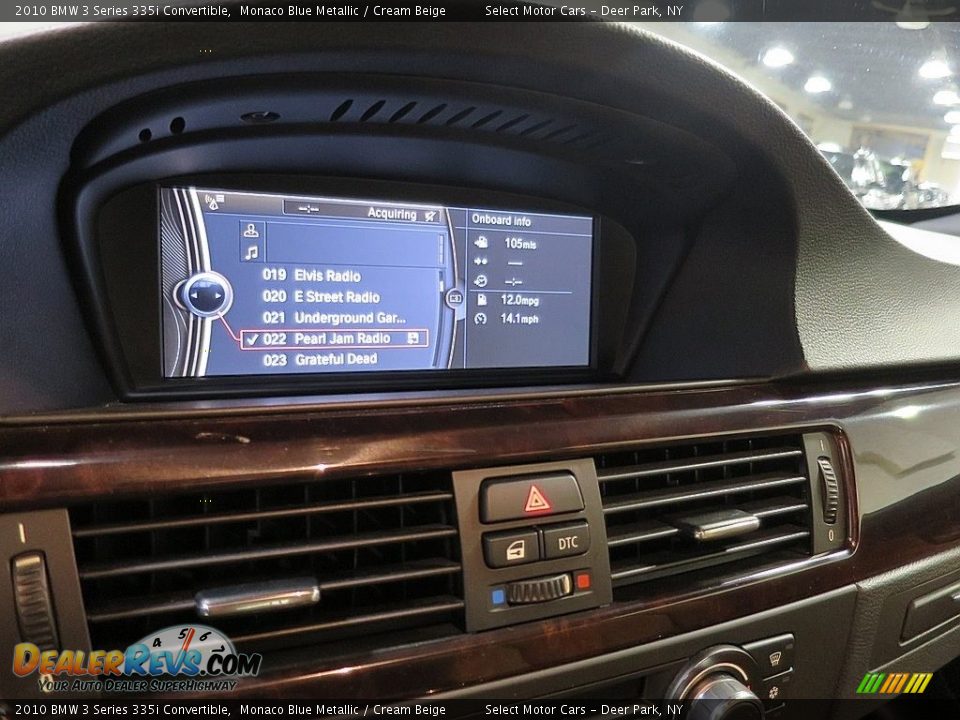 2010 BMW 3 Series 335i Convertible Monaco Blue Metallic / Cream Beige Photo #18