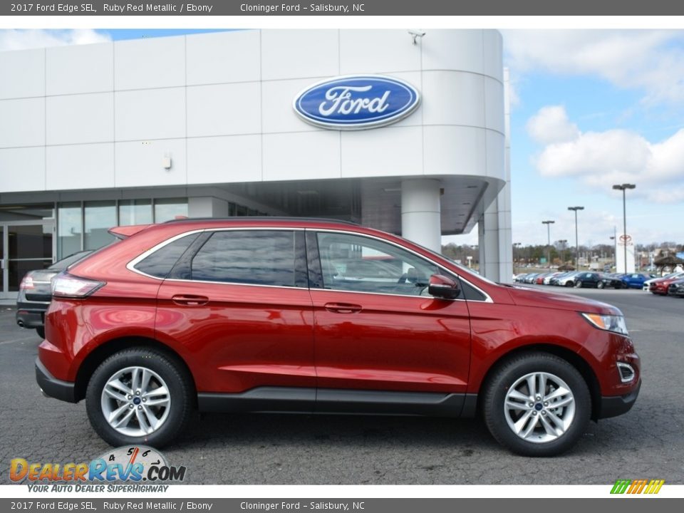 2017 Ford Edge SEL Ruby Red Metallic / Ebony Photo #2