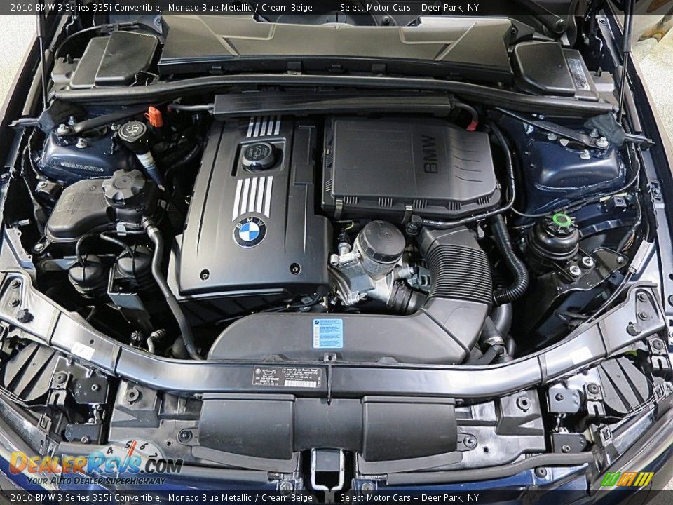 2010 BMW 3 Series 335i Convertible Monaco Blue Metallic / Cream Beige Photo #24