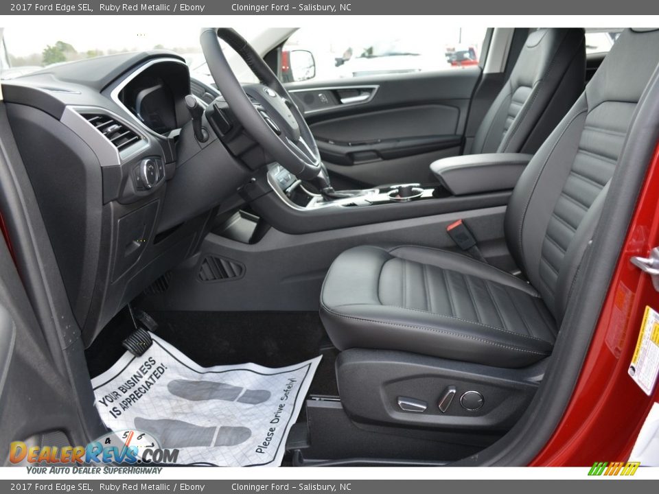 2017 Ford Edge SEL Ruby Red Metallic / Ebony Photo #6