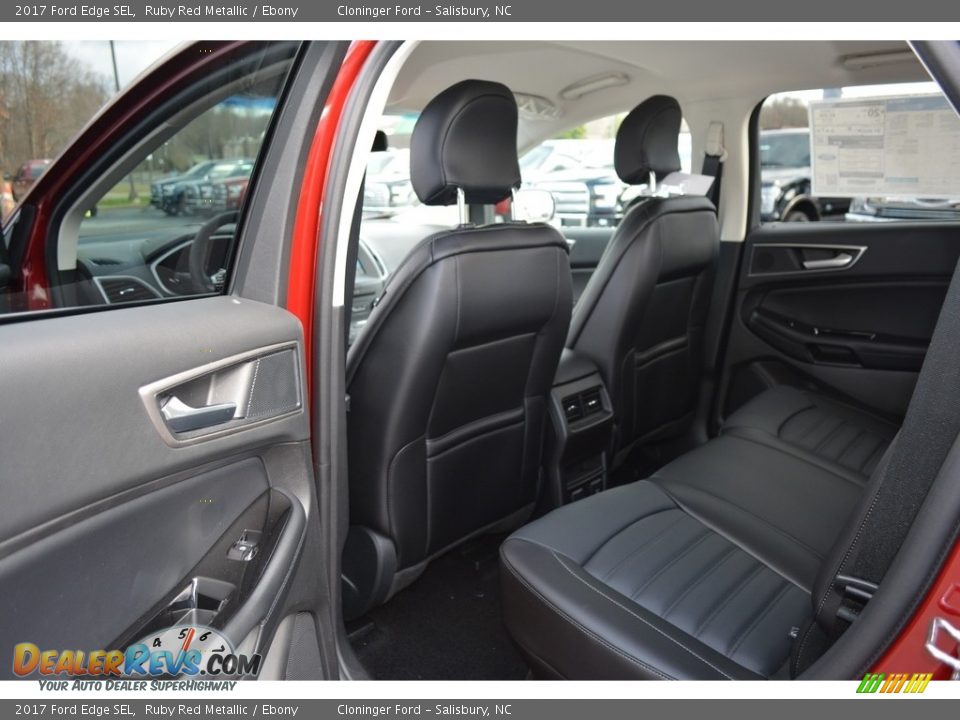 2017 Ford Edge SEL Ruby Red Metallic / Ebony Photo #8