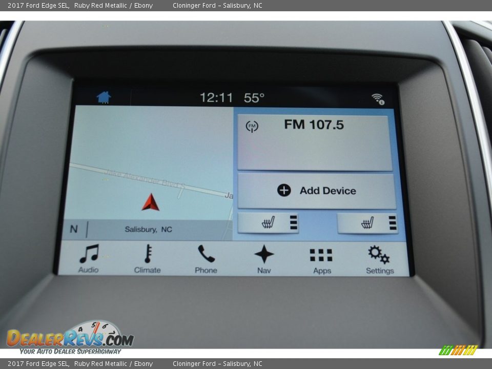 2017 Ford Edge SEL Ruby Red Metallic / Ebony Photo #11
