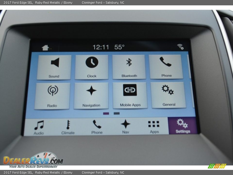 2017 Ford Edge SEL Ruby Red Metallic / Ebony Photo #12