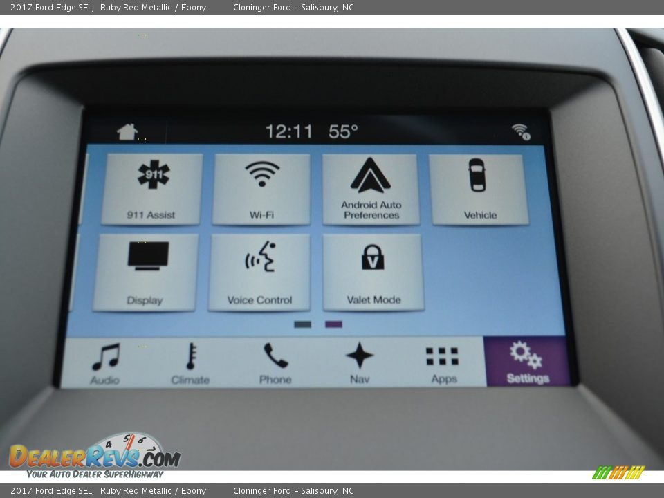 2017 Ford Edge SEL Ruby Red Metallic / Ebony Photo #13