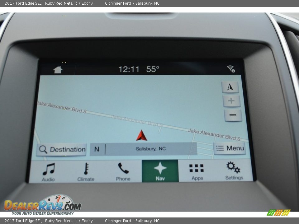 2017 Ford Edge SEL Ruby Red Metallic / Ebony Photo #14