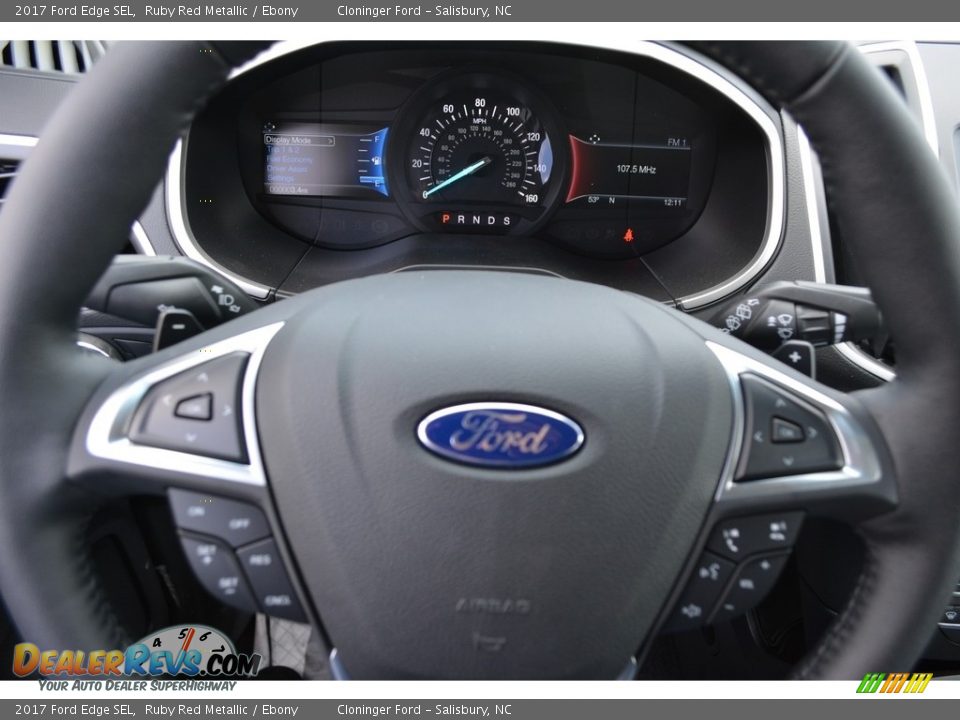 2017 Ford Edge SEL Ruby Red Metallic / Ebony Photo #18