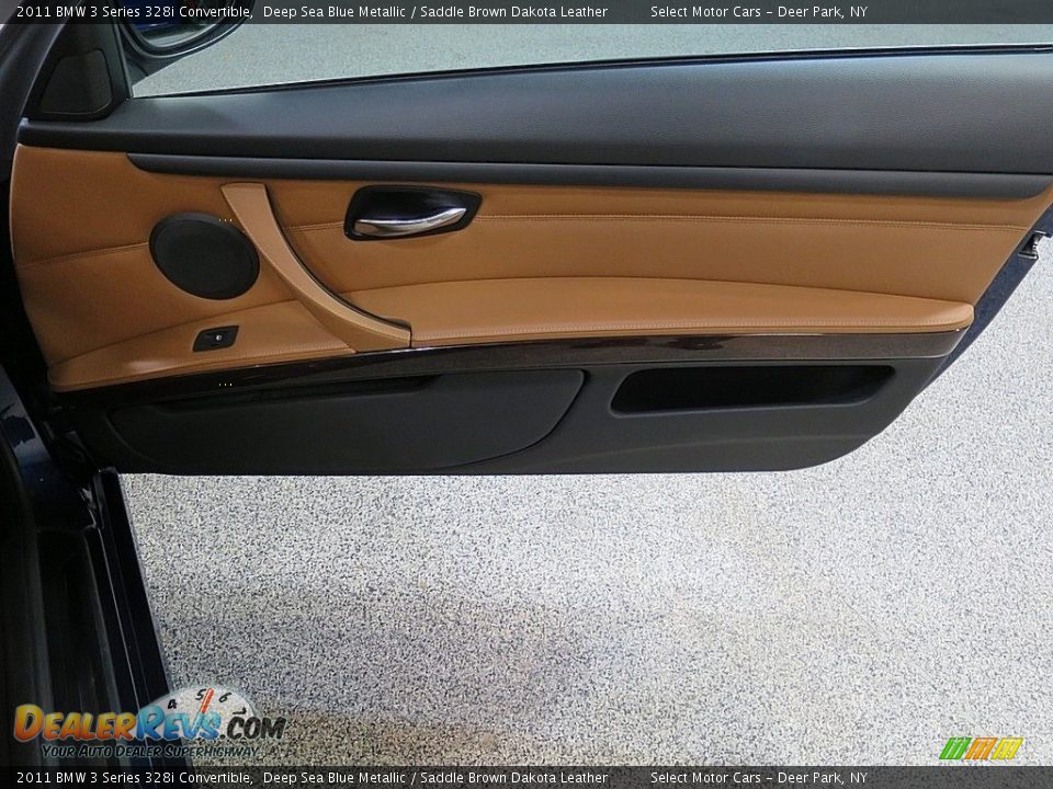 2011 BMW 3 Series 328i Convertible Deep Sea Blue Metallic / Saddle Brown Dakota Leather Photo #19