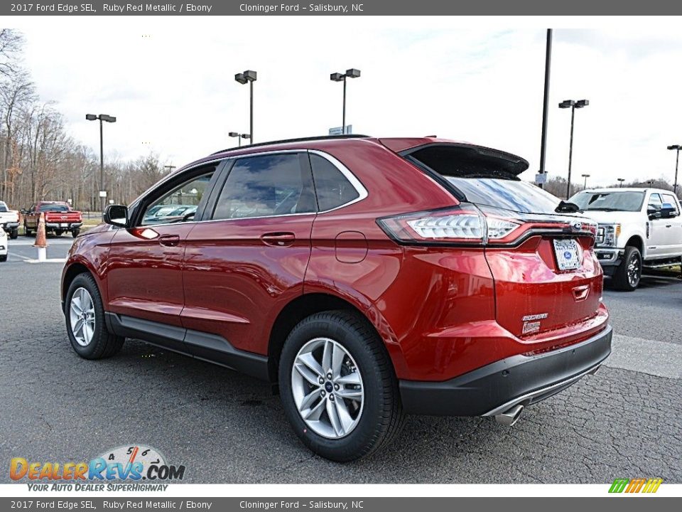 2017 Ford Edge SEL Ruby Red Metallic / Ebony Photo #22