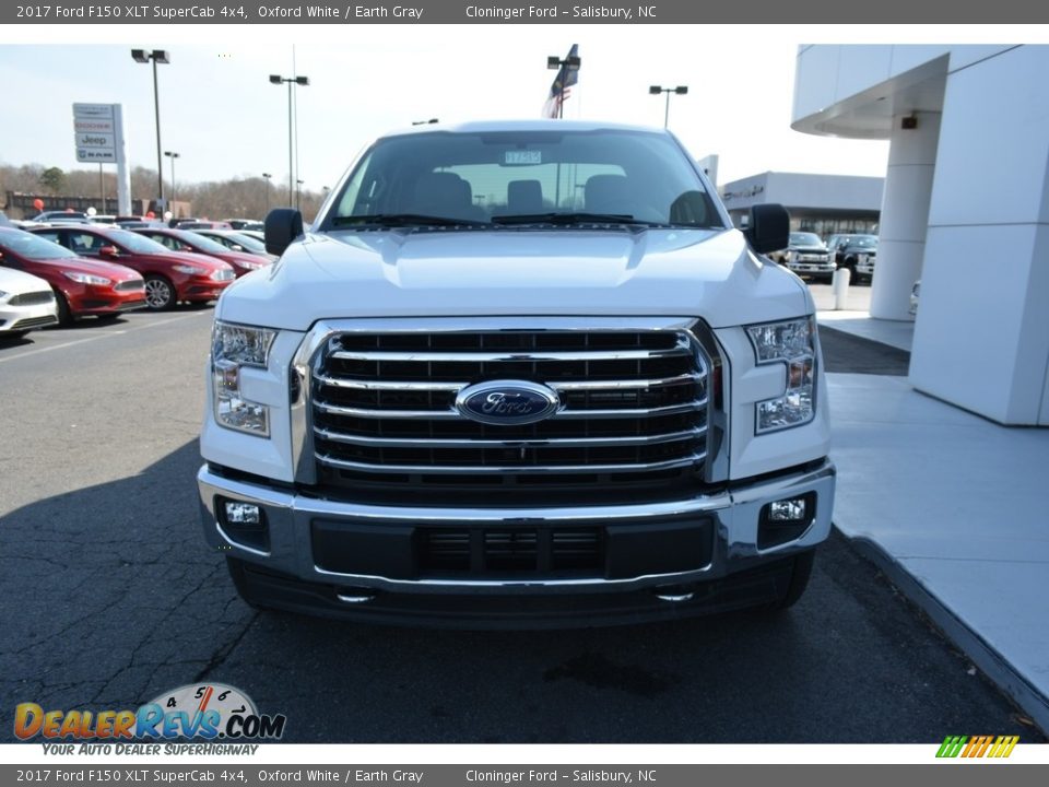 2017 Ford F150 XLT SuperCab 4x4 Oxford White / Earth Gray Photo #4