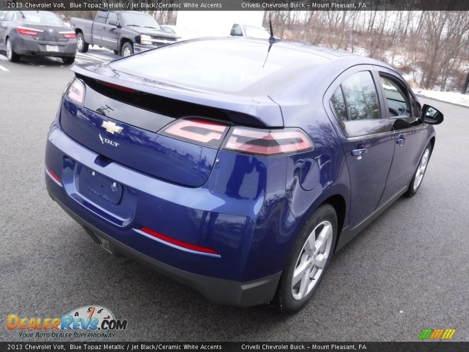 2013 Chevrolet Volt Blue Topaz Metallic / Jet Black/Ceramic White Accents Photo #8
