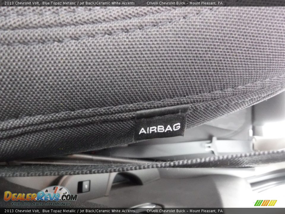 2013 Chevrolet Volt Blue Topaz Metallic / Jet Black/Ceramic White Accents Photo #15