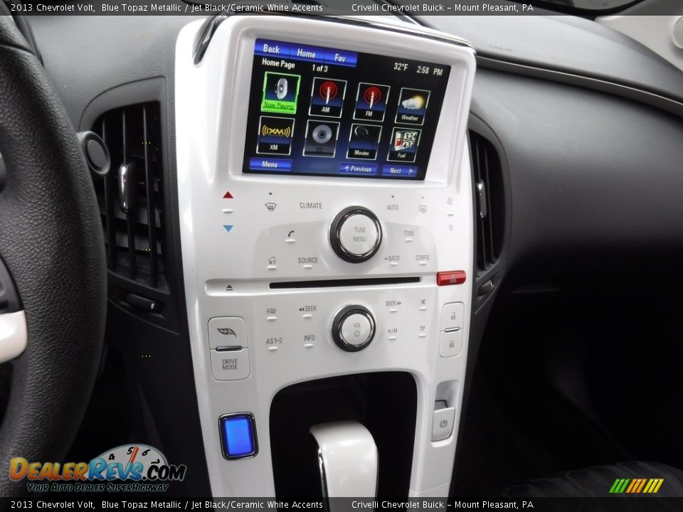 2013 Chevrolet Volt Blue Topaz Metallic / Jet Black/Ceramic White Accents Photo #17