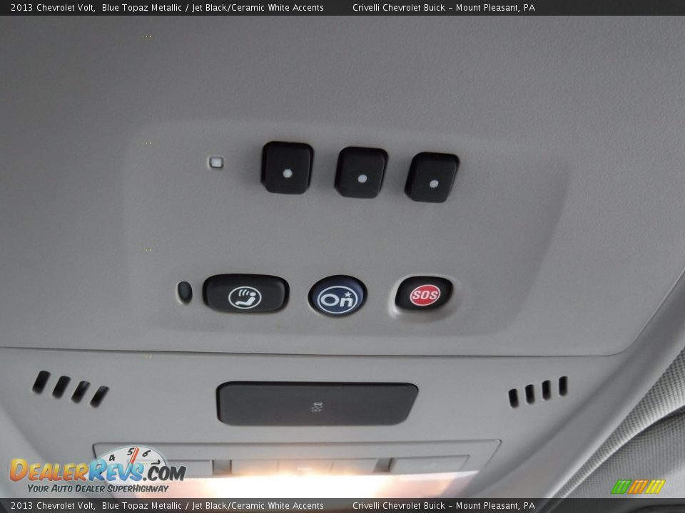 2013 Chevrolet Volt Blue Topaz Metallic / Jet Black/Ceramic White Accents Photo #20