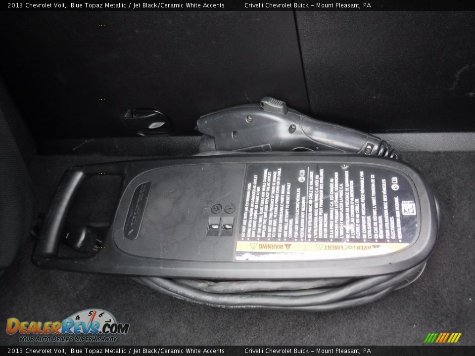 2013 Chevrolet Volt Blue Topaz Metallic / Jet Black/Ceramic White Accents Photo #29