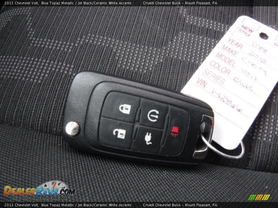 2013 Chevrolet Volt Blue Topaz Metallic / Jet Black/Ceramic White Accents Photo #32