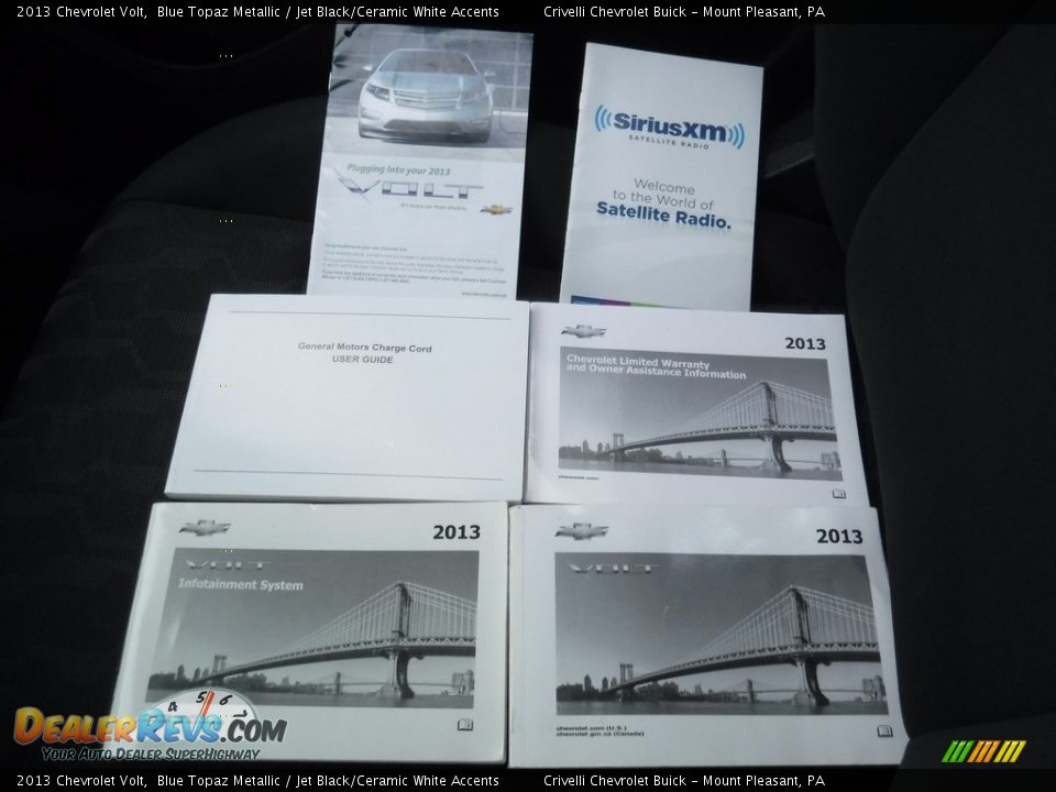 2013 Chevrolet Volt Blue Topaz Metallic / Jet Black/Ceramic White Accents Photo #33