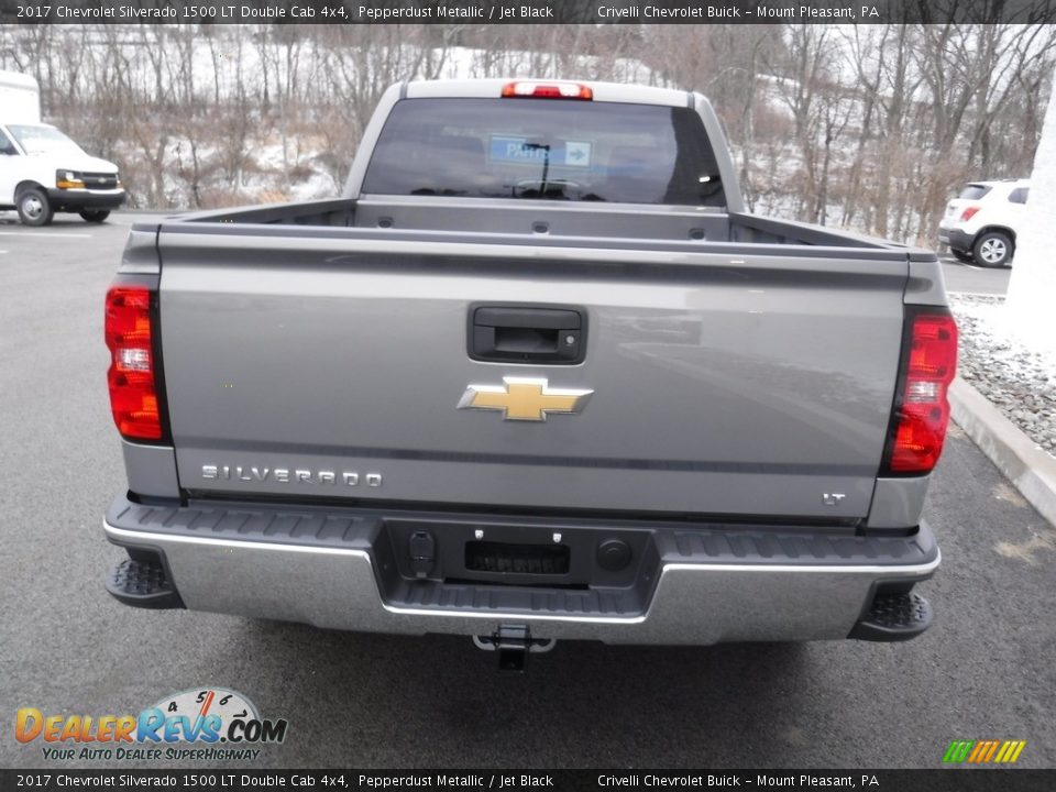 2017 Chevrolet Silverado 1500 LT Double Cab 4x4 Pepperdust Metallic / Jet Black Photo #7