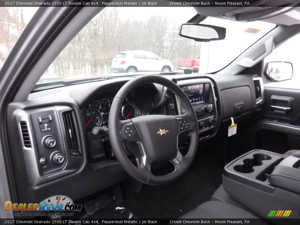 2017 Chevrolet Silverado 1500 LT Double Cab 4x4 Pepperdust Metallic / Jet Black Photo #10