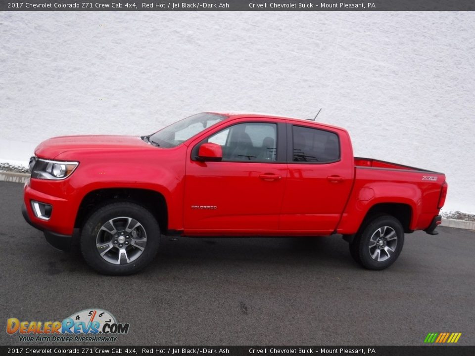 2017 Chevrolet Colorado Z71 Crew Cab 4x4 Red Hot / Jet Black/­Dark Ash Photo #2