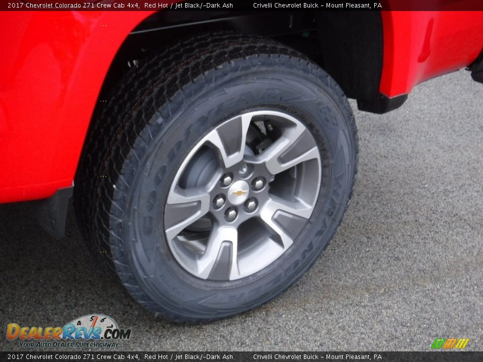 2017 Chevrolet Colorado Z71 Crew Cab 4x4 Red Hot / Jet Black/­Dark Ash Photo #3