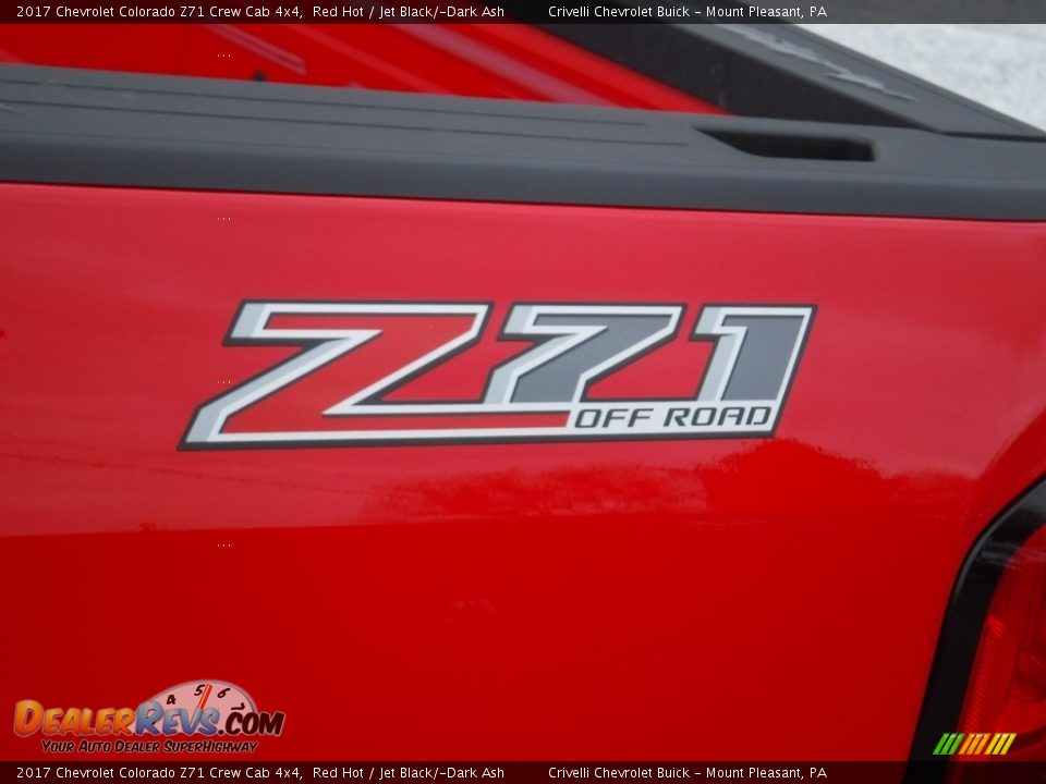 2017 Chevrolet Colorado Z71 Crew Cab 4x4 Red Hot / Jet Black/­Dark Ash Photo #4