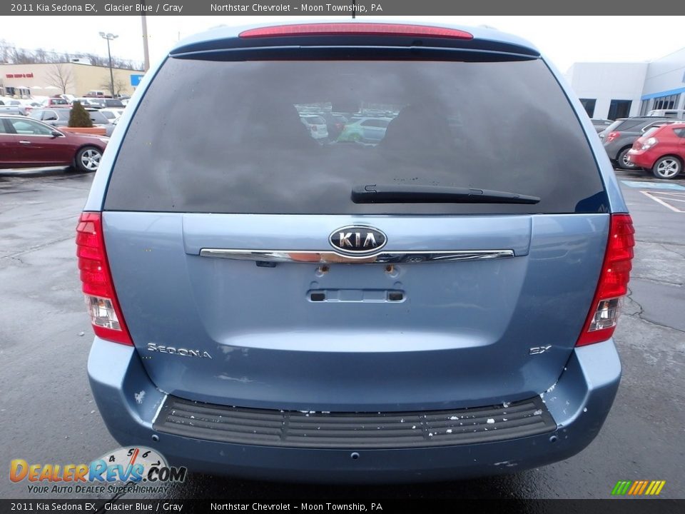 2011 Kia Sedona EX Glacier Blue / Gray Photo #6
